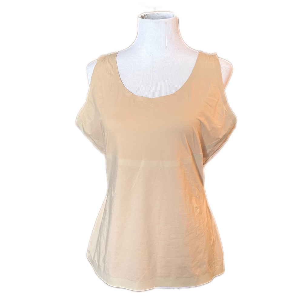 SPANX Tan Shapewear Tank Top 1X invisible shaping champagne beige nude light